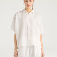 BROOKLYN SHIRT IN LINEN - MILK