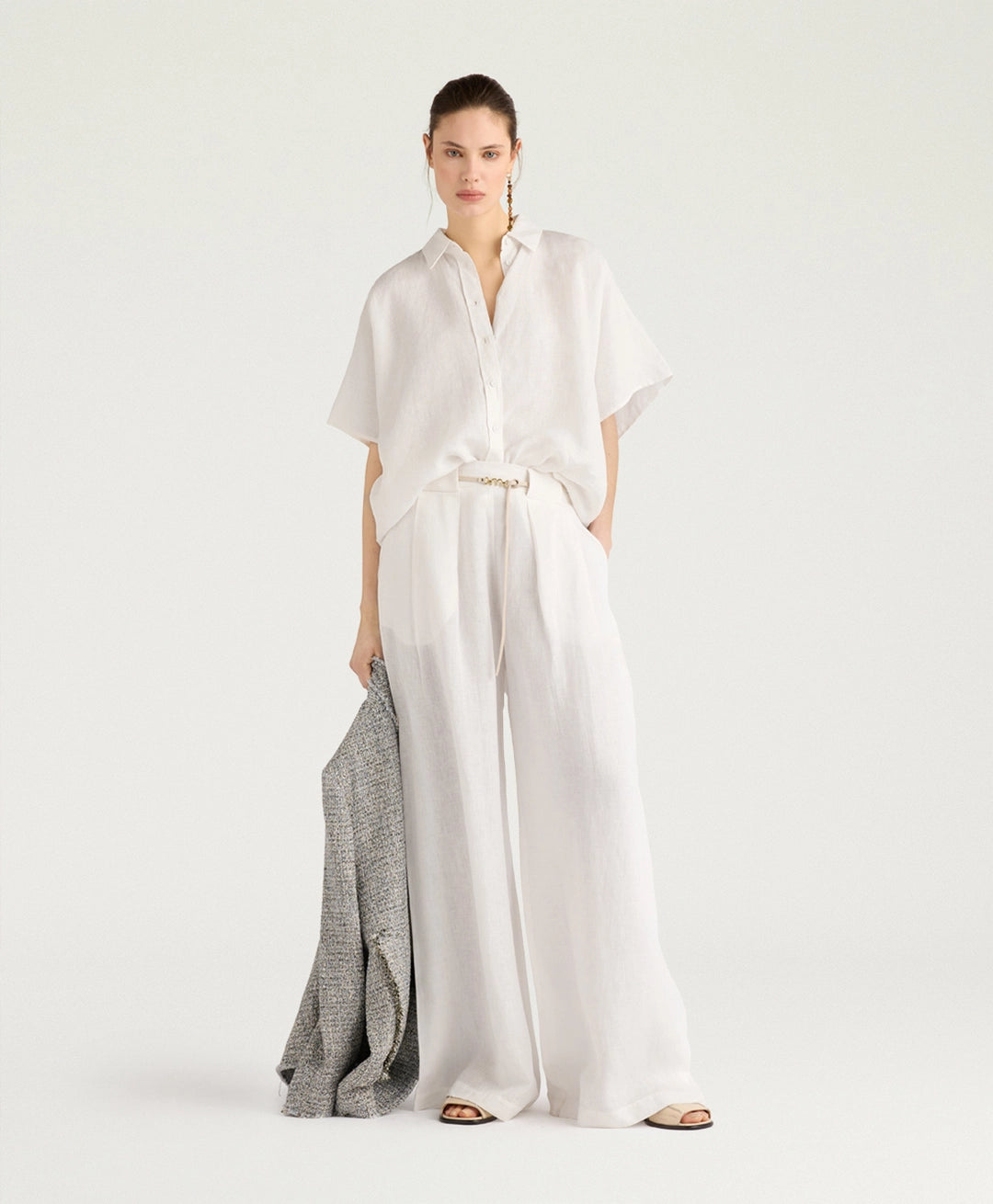 BROOKLYN SHIRT IN LINEN - MILK