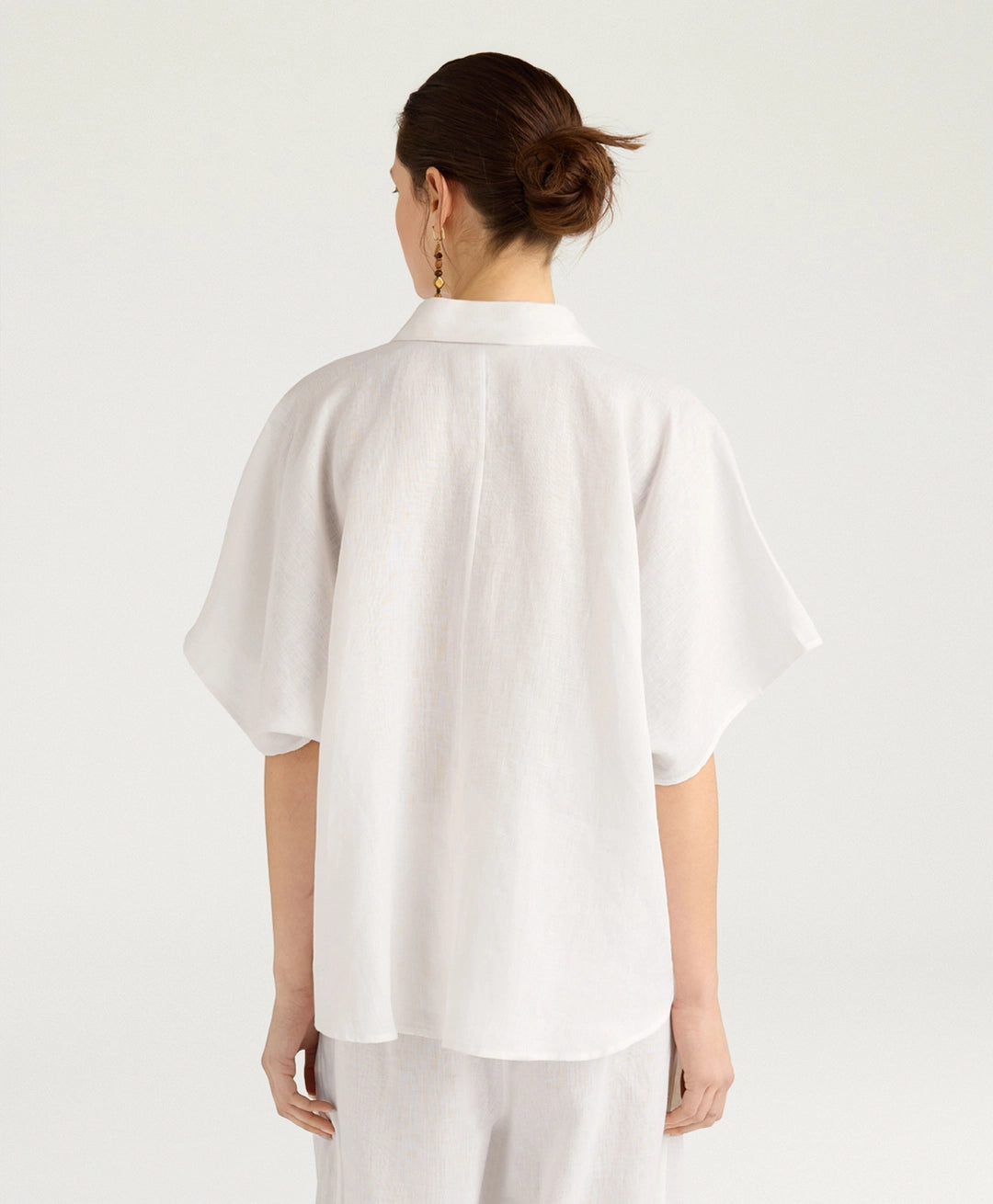 BROOKLYN SHIRT IN LINEN - MILK