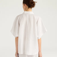 BROOKLYN SHIRT IN LINEN - MILK
