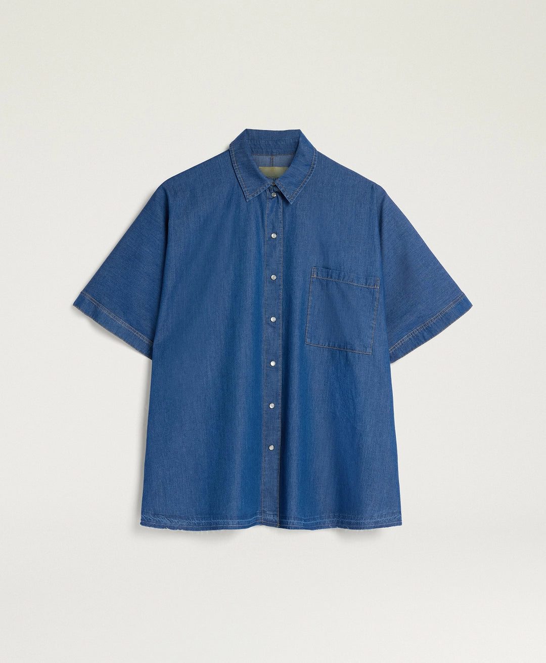 LILA SHIRT IN CHAMBRAY - BLUE
