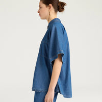 LILA SHIRT IN CHAMBRAY - BLUE