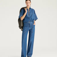 LILA SHIRT IN CHAMBRAY - BLUE