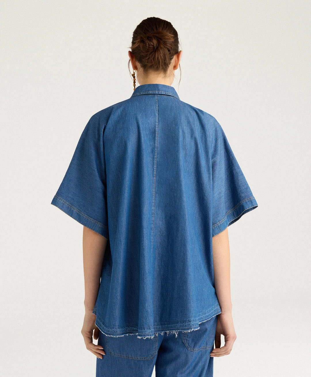 LILA SHIRT IN CHAMBRAY - BLUE