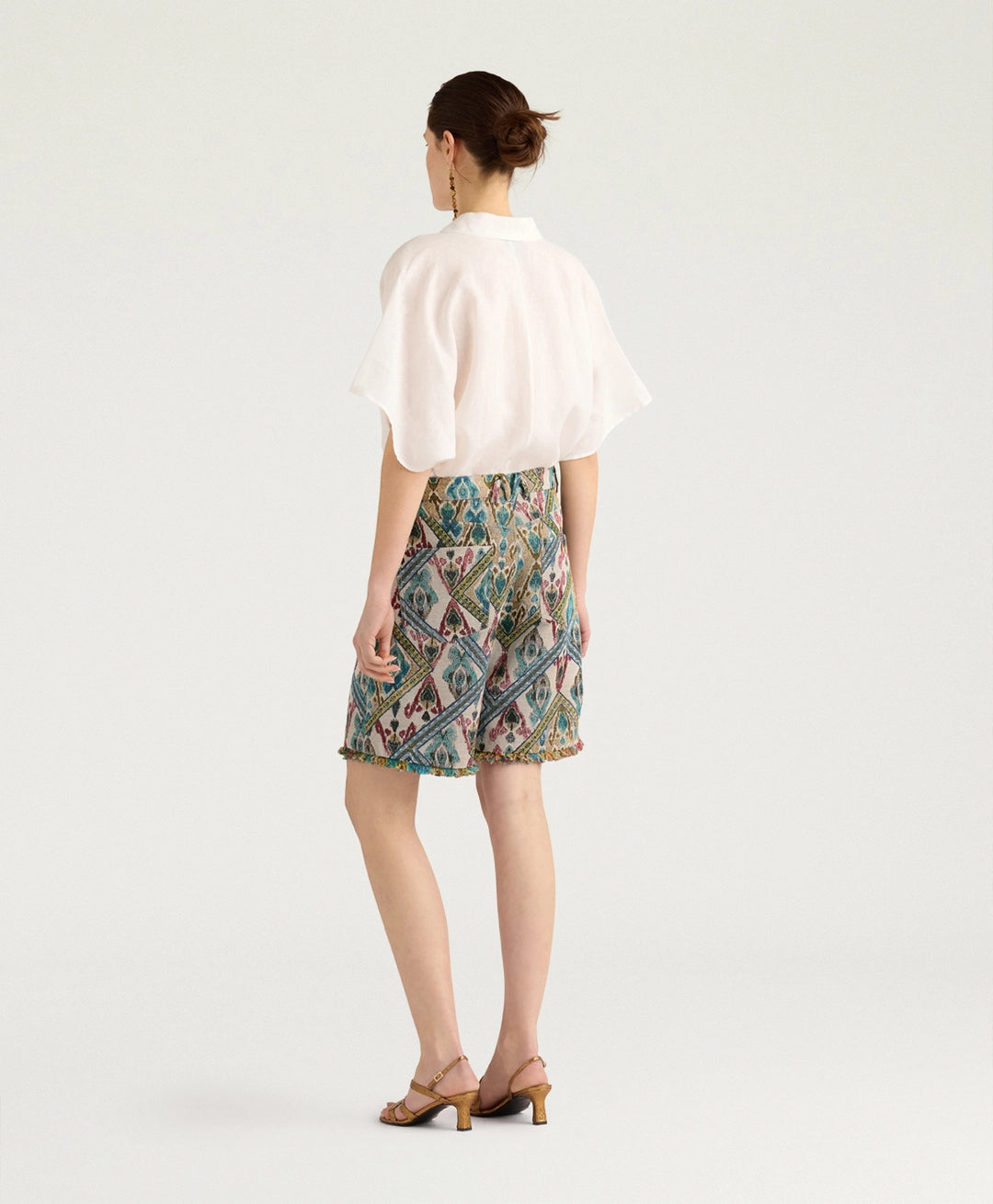 PINO SHORT IN GOBELIN - AVIO MULTICOLOR