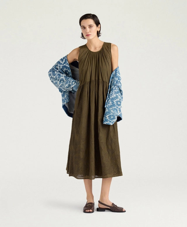 COBRE DRESS IN EMBROIDERED VOILE