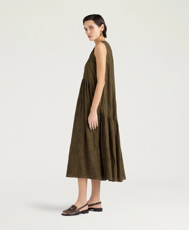 COBRE DRESS IN EMBROIDERED VOILE