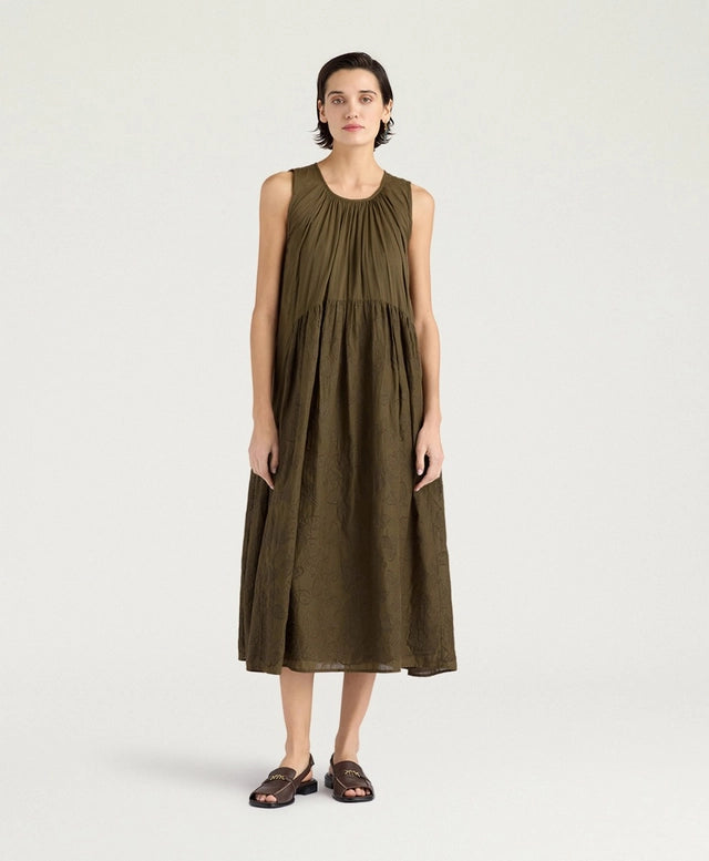 COBRE DRESS IN EMBROIDERED VOILE