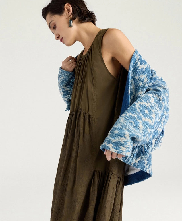 COBRE DRESS IN EMBROIDERED VOILE
