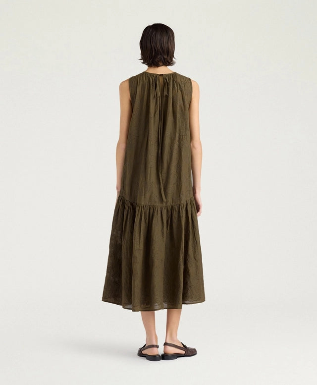 COBRE DRESS IN EMBROIDERED VOILE