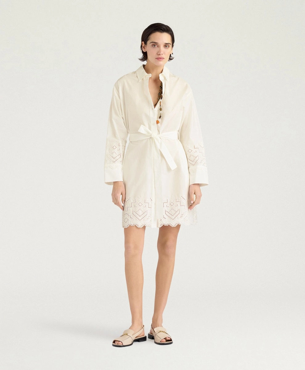 COYOTERA DRESS IN BRODERIE ANGLAISE POPLIN