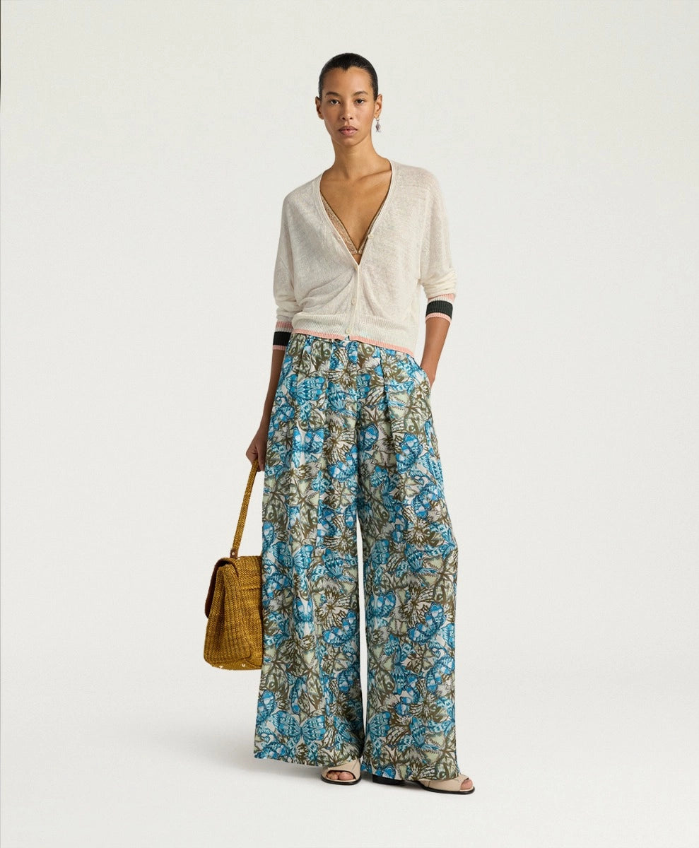 BOSQUE CARDIGAN IN LINEN - CREAM