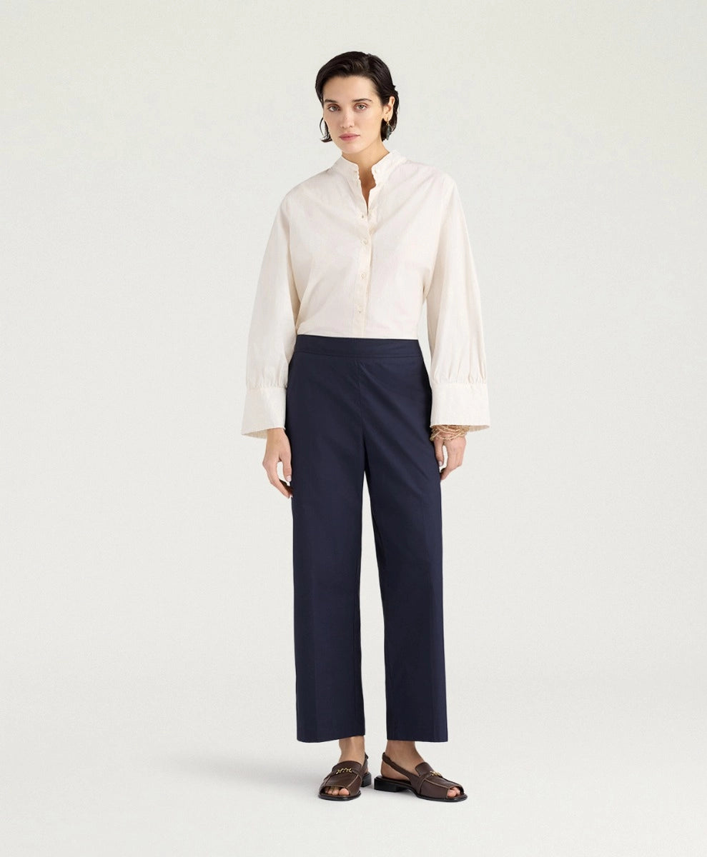 VEJO PANTS IN POPLIN - ULTRAMARINE BLUE