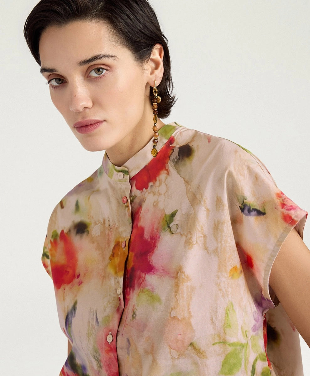 VIHUELA SHIRT IN PRINTED POPLIN - MULTICOLOR