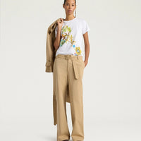 QUERENCIA T-SHIRT IN COTTON JERSEY - GREEN MULTICOLOR