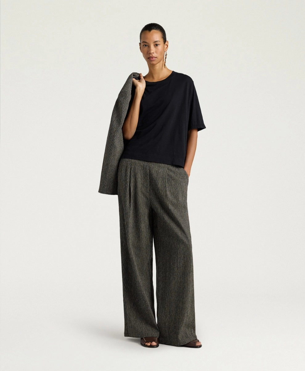 NOCHE T-SHIRT IN COTTON - BLACK