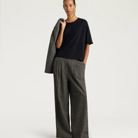 NOCHE T-SHIRT IN COTTON - BLACK
