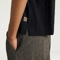 NOCHE T-SHIRT IN COTTON - BLACK