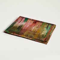 JADORE FOULARD IN PRINTED HABUTAI SILK - EARTH MULTICOLOR