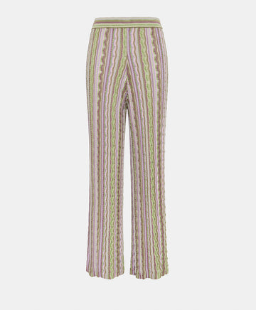 AREPAS MULTISTRIPED KNIT PANTS