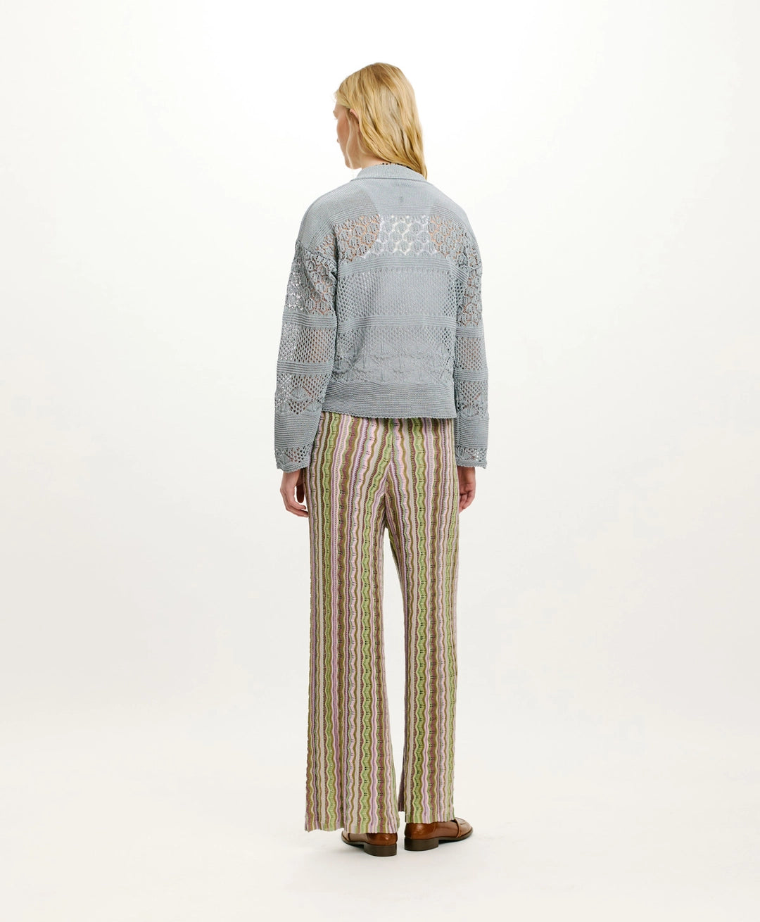 AREPAS MULTISTRIPED KNIT PANTS
