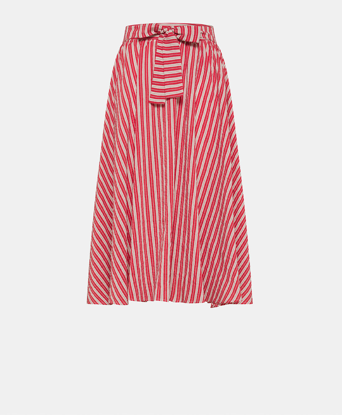 CAIANA SKIRT IN STRIPED COTTON AND SILK