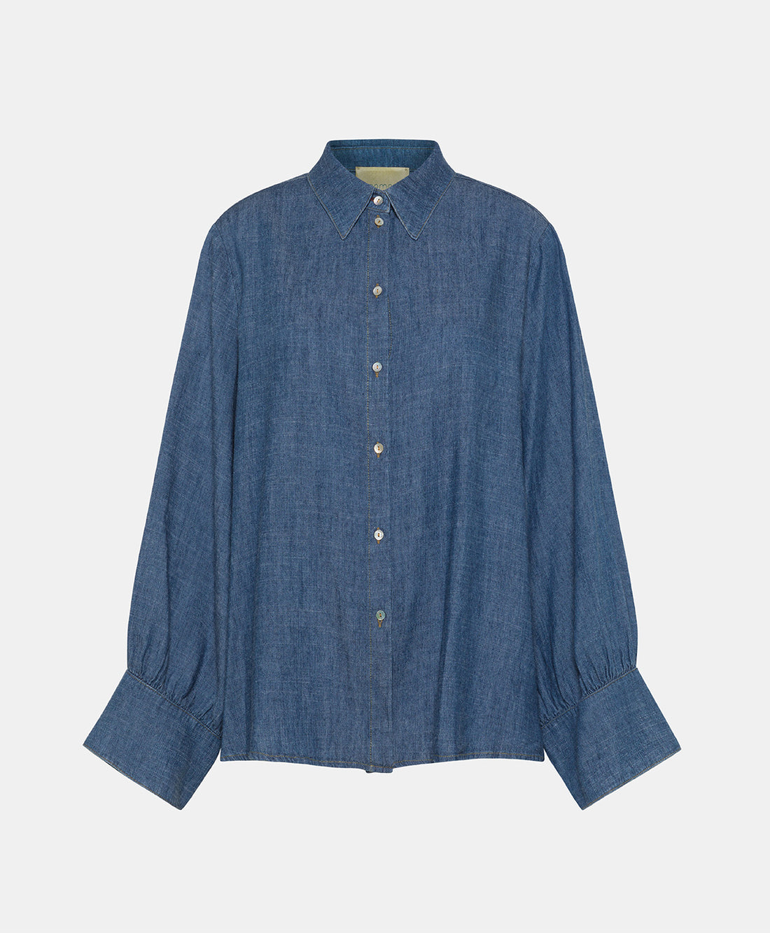 CATINGA SHIRT IN STONEWASHED CHAMBRAY - BLUE JEANS