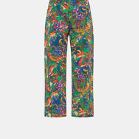 IVO PANTS IN PRINTED CANVAS - MULTICOLOR BLUE