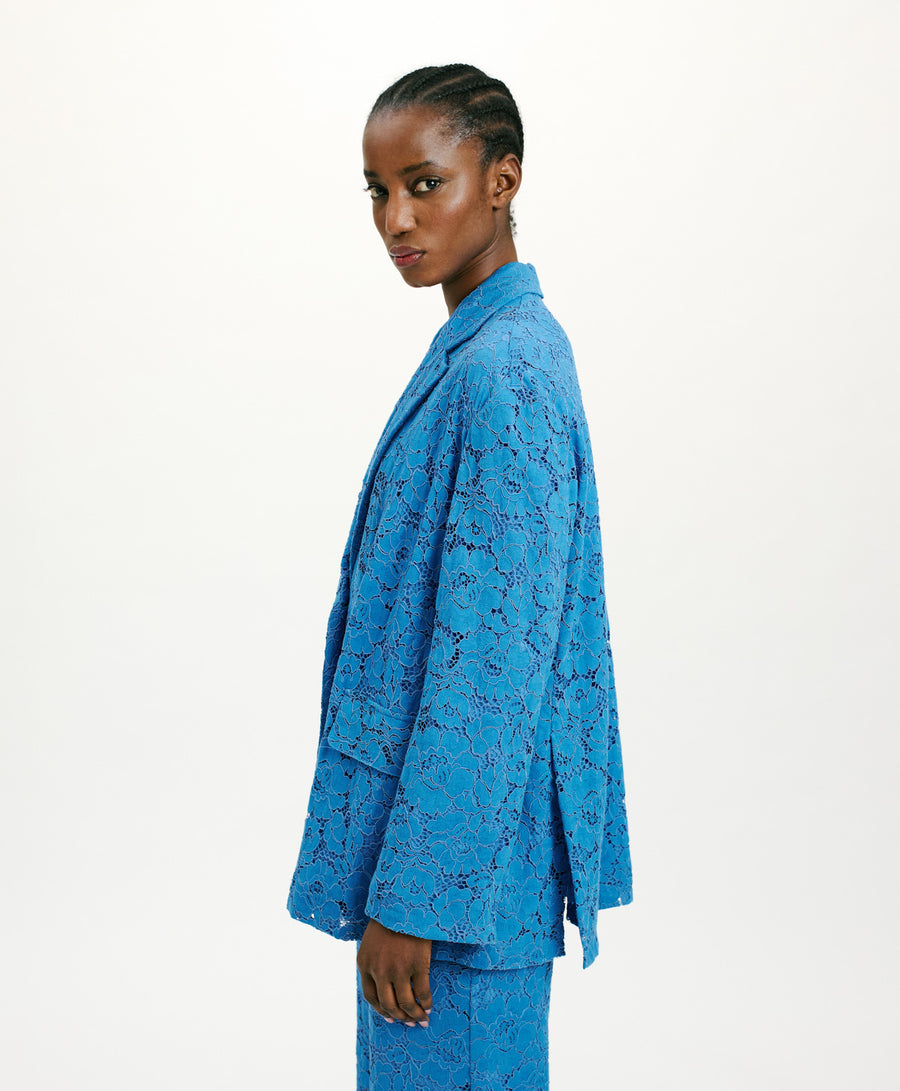 JATOBA LACE JACKET - COBALT