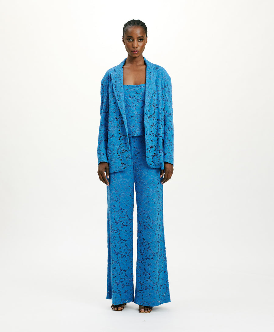 JATOBA LACE JACKET - COBALT