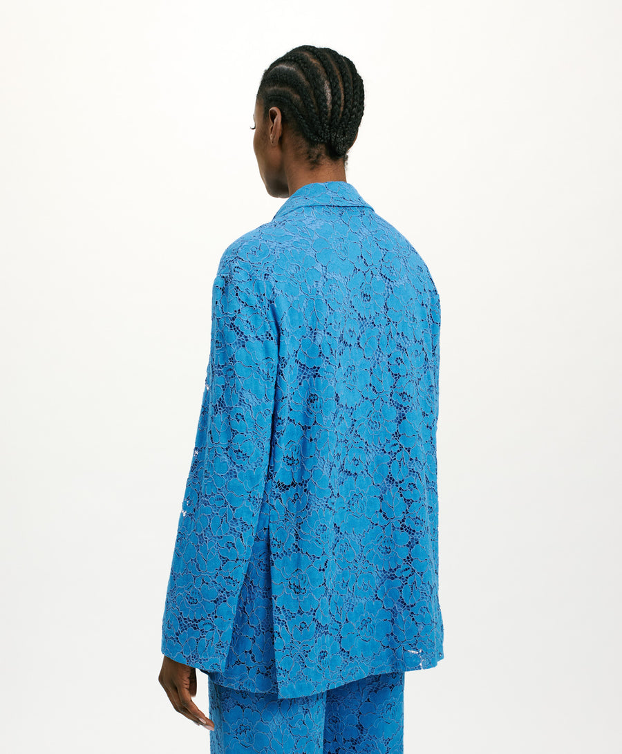 JATOBA LACE JACKET - COBALT
