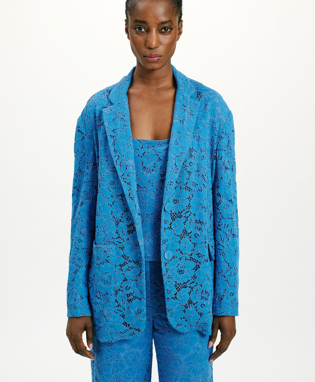 JATOBA LACE JACKET - COBALT