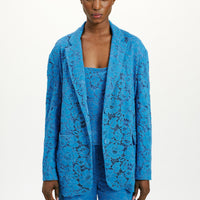 JATOBA LACE JACKET - COBALT