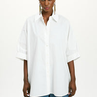 JULIA SHIRT IN NON-STRETCH POPLIN - CREAM