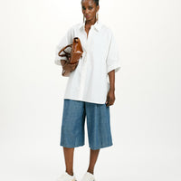 JULIA SHIRT IN NON-STRETCH POPLIN - CREAM