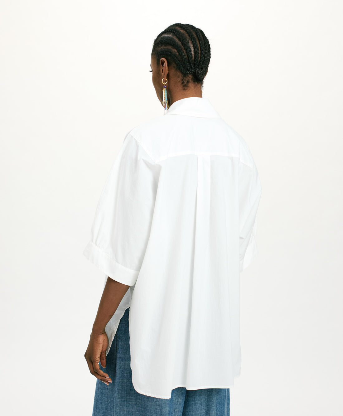 JULIA SHIRT IN NON-STRETCH POPLIN - CREAM