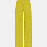 LAMA PANTS IN TEXTURED POPLIN - LIME GREEN