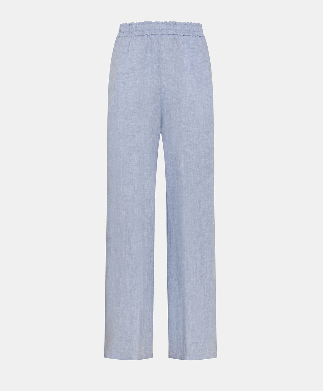 LUCAS PANTS IN YARN DYED LINEN - LIGHT BLUE