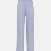 LUCAS PANTS IN YARN DYED LINEN - LIGHT BLUE