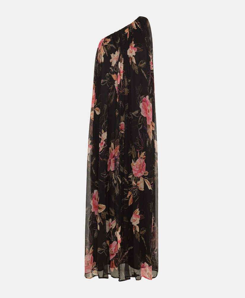 LUNA DRESS IN PRINTED CHIFFON CREPON