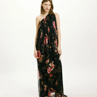 LUNA DRESS IN PRINTED CHIFFON CREPON