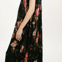 LUNA DRESS IN PRINTED CHIFFON CREPON