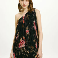 LUNA DRESS IN PRINTED CHIFFON CREPON