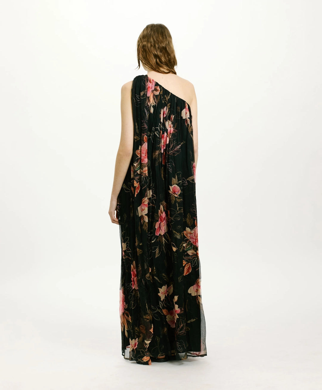 LUNA DRESS IN PRINTED CHIFFON CREPON