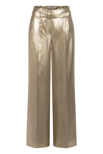 Raffaello Rossi Anais Foiled Linen Pant