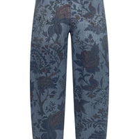 Hanni 7/8 Flower Denim
