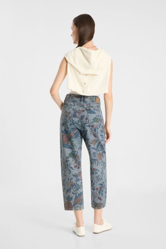 Hanni 7/8 Flower Denim