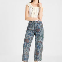 Hanni 7/8 Flower Denim