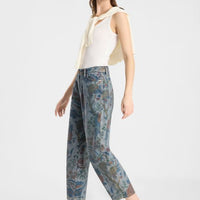 Hanni 7/8 Flower Denim