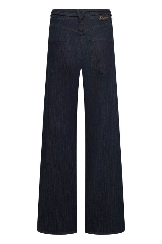 Sventy Belt Dark Blue Denim Pin Stripe